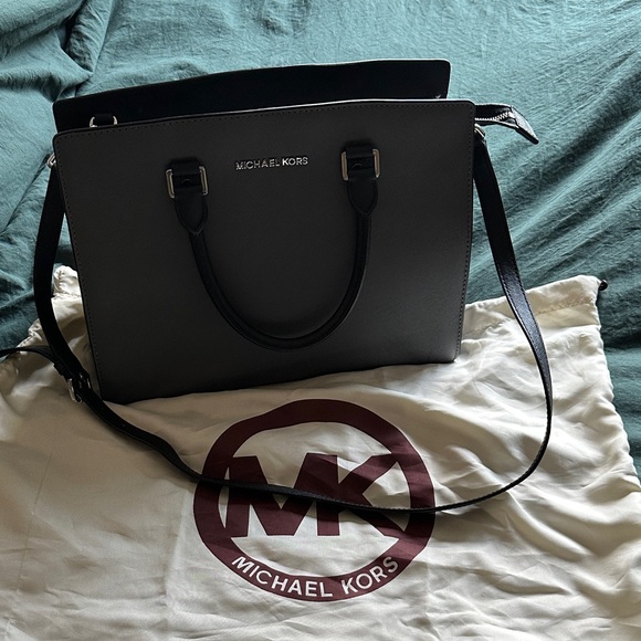 Michael Kors Handbags - Michael Kors Charcoal and Black Tote